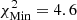 $ \chi^{2}_{\mathrm{Min}}=4.6 $