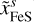 $\tilde x_{{\rm{FeS}}}^S$