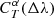 $ C^\alpha_{T}(\Delta\lambda) $