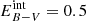 $ E_{B-V}^{\mathrm{int}}=0.5 $