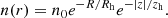 $$ \begin{aligned} n(r) = n_0 e^{-R/R_{\rm h}} e^{-|z|/z_{\rm h}}. \end{aligned} $$