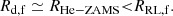 $$ \begin{aligned} R_{\mathrm{d,f} }\simeq R_{\mathrm{He-ZAMS} }{< }R_{\mathrm{RL},\mathrm{f} }. \end{aligned} $$