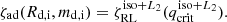 $$ \begin{aligned} \zeta _{\mathrm{ad} }(R_{\mathrm{d,i} },m_{\mathrm{d,i} })=\zeta _{\rm RL}^{\mathrm{iso} +L_2}(q_{\mathrm{crit} }^{\mathrm{iso} +L_2}). \end{aligned} $$