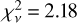 $\chi _v^2 = 2.18$