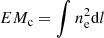 $ EM_{\rm c} = \int n_{\rm e}^2 {\rm d}l $