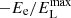 $ -E_{\mathrm{e}}/E^{\mathrm{max}}_{\mathrm{L}} $