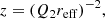 $$ \begin{aligned} z&= (Q_2 r_{\rm eff})^{-2},\end{aligned} $$
