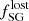 $ f^{\mathrm{lost}}_{\mathrm{SG}} $