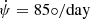 $ \dot{\psi}=85{\circ}/\mathrm{day} $