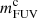 $ {m^{\mathrm{c}}_{\mathrm{FUV}}} $