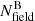 $ N_{\mathrm{field}}^{\mathrm{B}} $