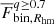 $ \overline{F}^{q \geq 0.7}_{\mathrm{bin}, R_{\mathrm{hm}}} $