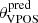 $ \theta_{\mathrm{VPOS}}^{\mathrm{pred}} $