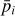 ${\bar p_i}$