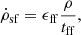 $$ \begin{aligned} \dot{\rho }_{\rm sf} = \epsilon _{\rm ff}\frac{\rho }{t_{\rm ff}}, \end{aligned} $$