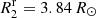 $ R^{\rm r}_2=3.84\,R_{\odot} $