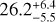 $26.2_{ - 5.5}^{ + 6.4}$