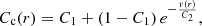 $$ \begin{aligned} {C_\text{c}}(r)=C_1+(1-C_1) \, e^{-\frac{{v}(r)}{C_2}}, \end{aligned} $$