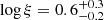 $ \log \xi = 0.6_{-0.2}^{+0.3} $