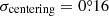 $ \sigma_{\mathrm{centering}} = 0{{\overset{\circ}{.}}}16 $