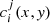 $ c_i^j(x,{\it y}) $