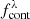 $ f_{\mathrm{cont}}^{\lambda} $