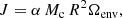 $$ \begin{aligned} {J} = \alpha \, M_{\rm c}\, R^2 \Omega _{\rm env}, \end{aligned} $$