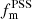 $ f_{\mathrm{m}}^{\mathrm{PSS}} $