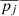 $ \overline{p_j} $