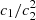 $ c_1/ c_2^2 $
