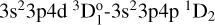 $3{{\rm{s}}^2}3{\rm{p}}4{{\rm{d}}^3}{\rm{D}}_1^{\rm{o}} - 3{{\rm{s}}^2}3{\rm{p}}4{{\rm{p}}^{\,1}}{{\rm{D}}_2}$