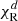 $ \chi^d_{\rm R} $