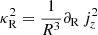 $ \kappa_{\mathrm{R}}^2=\frac{1}{R^3}\partial_{\mathrm{R}}\,j_z^2 $