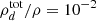 $ \rho_d^{\rm tot}/\rho=10^{-2} $