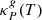 $ \kappa^g_P(T) $