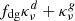 $ f_{\rm dg}\kappa^d_\nu+\kappa_\nu^g $