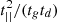 $ t^2_{||}/(t_g t_d) $