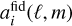 $a_i^{{\rm{fid}}}(\ell ,m)$