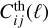 $C_{ij}^{{\rm{th}}}(\ell )$