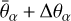 ${{{\bar \theta }_\alpha } \pm \Delta {\theta _\alpha }}$