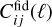 $C_{ij}^{{\rm{fid}}}(\ell )$