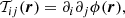 $$ \begin{aligned} \mathcal{T} _{ij}(\boldsymbol{r})=\partial _i\partial _j\phi (\boldsymbol{r}) , \end{aligned} $$