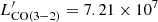 $ L^\prime_\mathrm{CO(3{-}2)} = 7.21 \times 10^{7} $