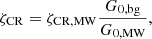 $$ \begin{aligned} \zeta _{\rm CR} = \zeta _{\rm CR,MW} \dfrac{G_{\rm 0,bg}}{G_{\rm 0,MW}}, \end{aligned} $$