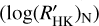 $\left( {\log {{\left( {R_{{\rm{HK}}}^\prime } \right)}_{\rm{N}}}} \right)$