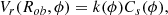 $$ \begin{aligned} V_r(R_{ob},\phi )=k(\phi )C_s(\phi ) ,\end{aligned} $$