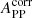 $ A_\mathrm{PP}^\mathrm{corr} $