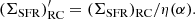 $$ \begin{aligned} (\Sigma _{\mathrm{SFR}})_{\rm RC}^\prime = (\Sigma _{\mathrm{SFR}})_{\rm RC} / \eta (\alpha ). \end{aligned} $$