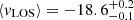$ \langle \mathit{v}_{\mathrm{LOS}}\rangle = -18.6^{+0.2}_{-0.1} $