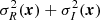 $ \sigma_R^2(\boldsymbol{x}) + \sigma_I^2(\boldsymbol{x}) $
